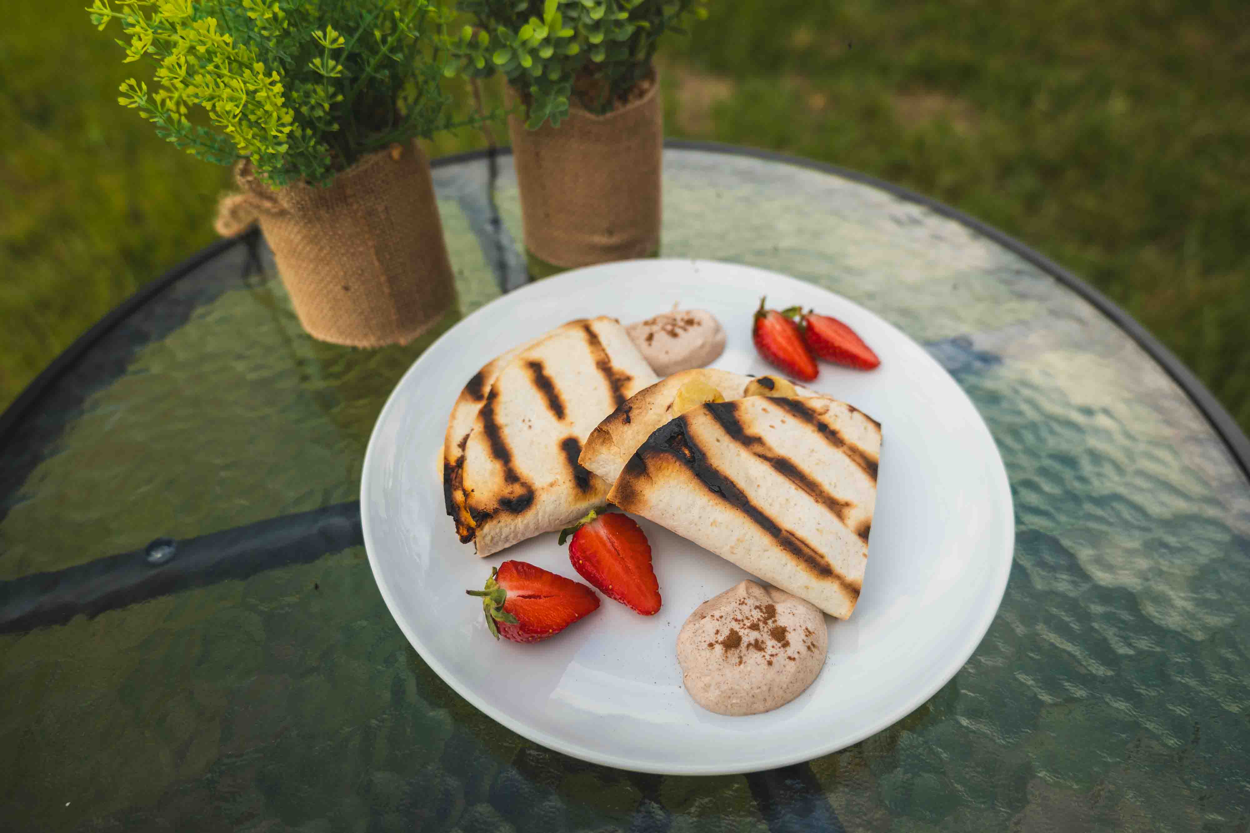 Tortilla s nutellou a banánmi